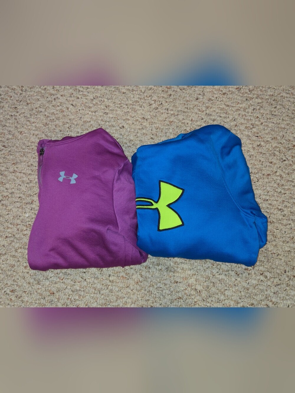 Under Armour Hoodie Bundle Youth Girl Size Medium Blue/ Purple